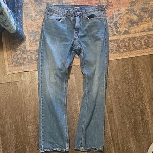 Old Navy Men's Straight-Leg Jeans in Blue Wash